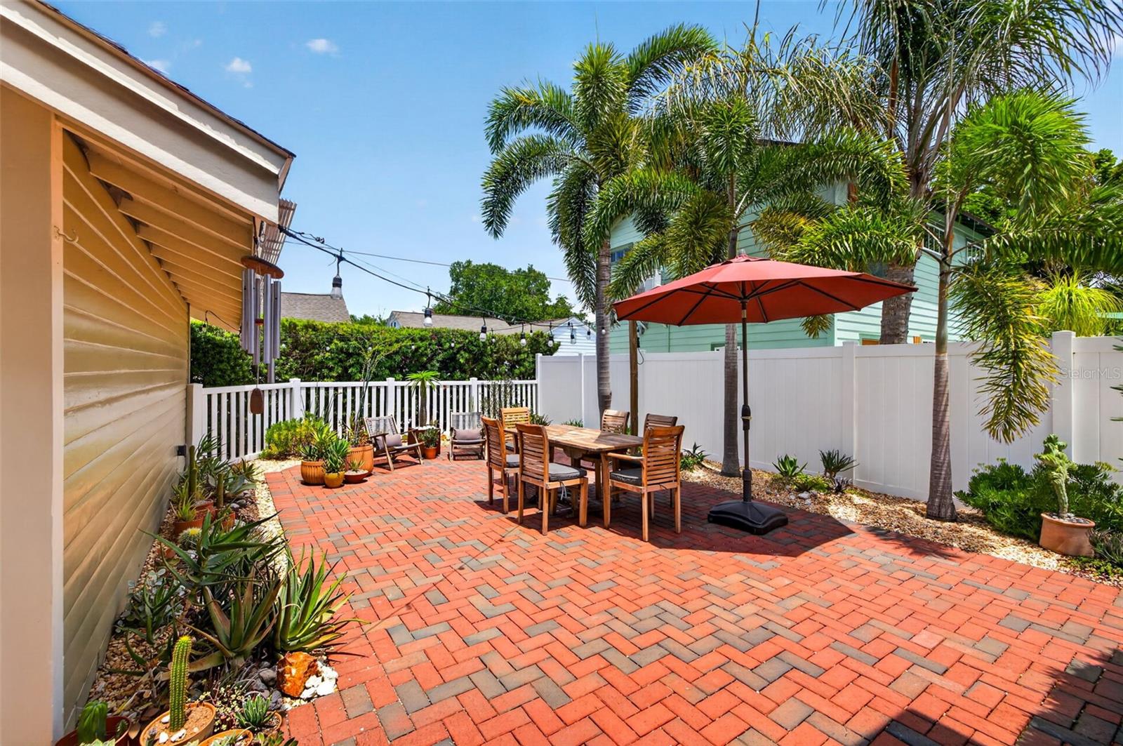 Pavered Outdoor Area
