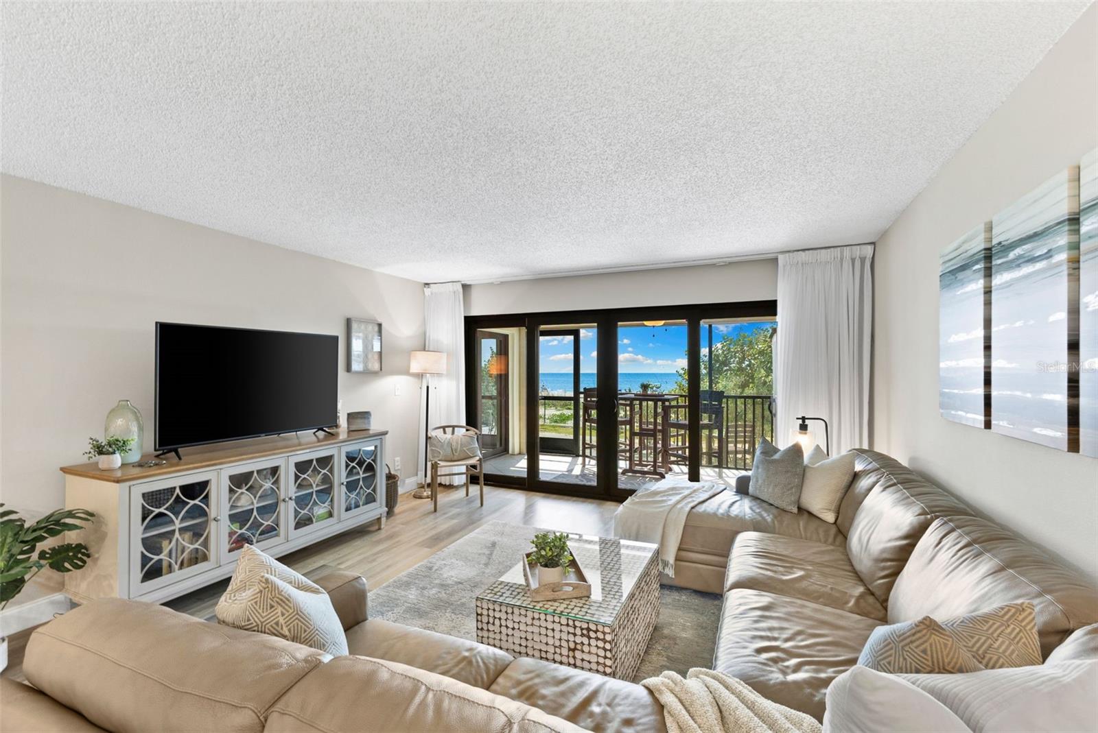 Living Room View to the Gulf! Furnishings optional