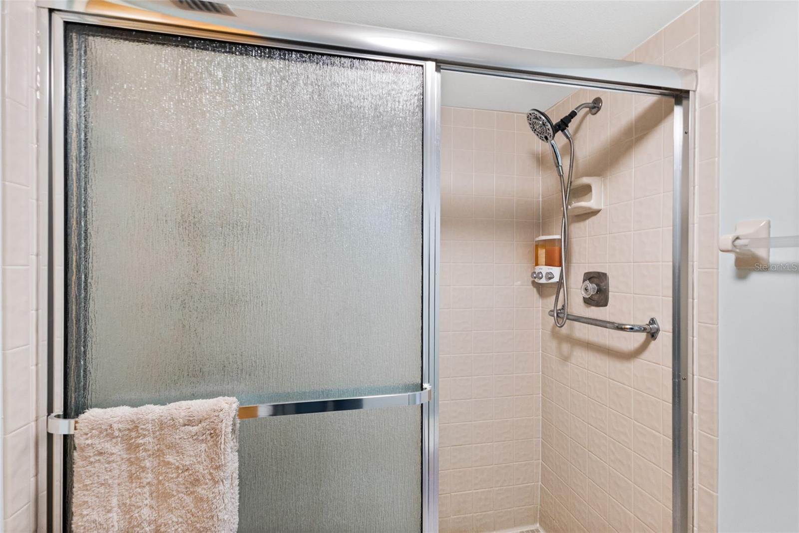 Primary Bathroom walk-in shower.