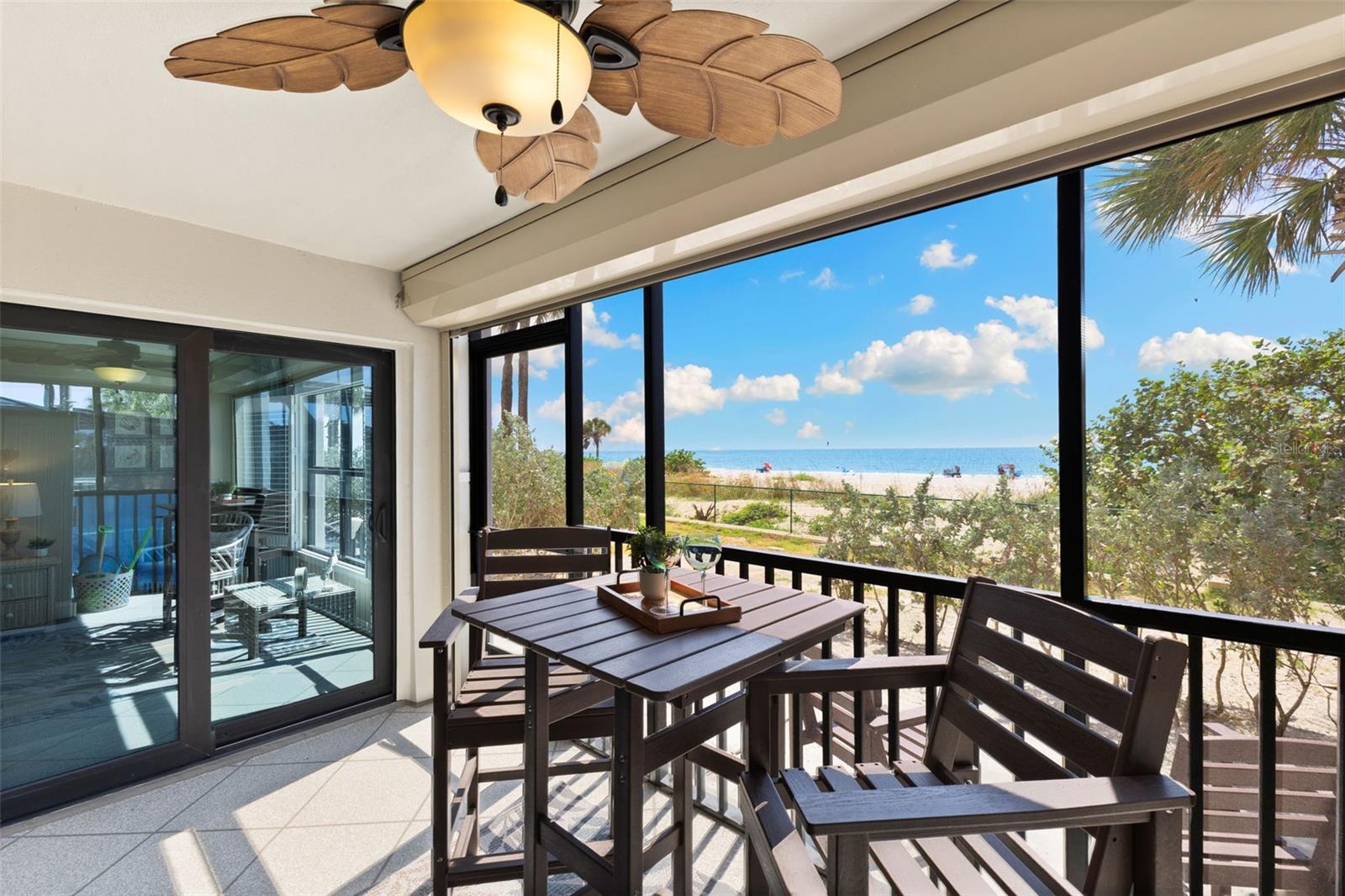 Back Porch view into the primary suite