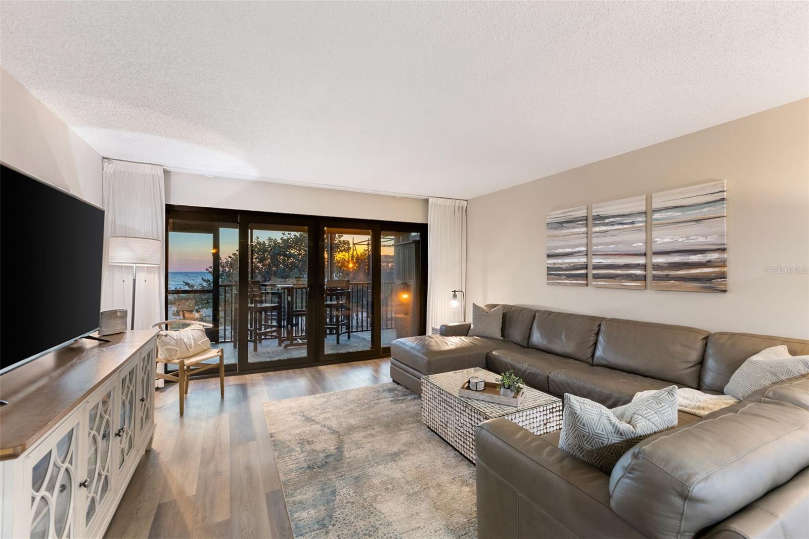 Living Area at sunset!!
