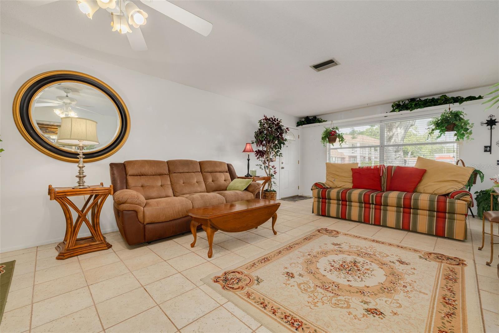 'Easy to maintain, large tile flooring throughout main living area.