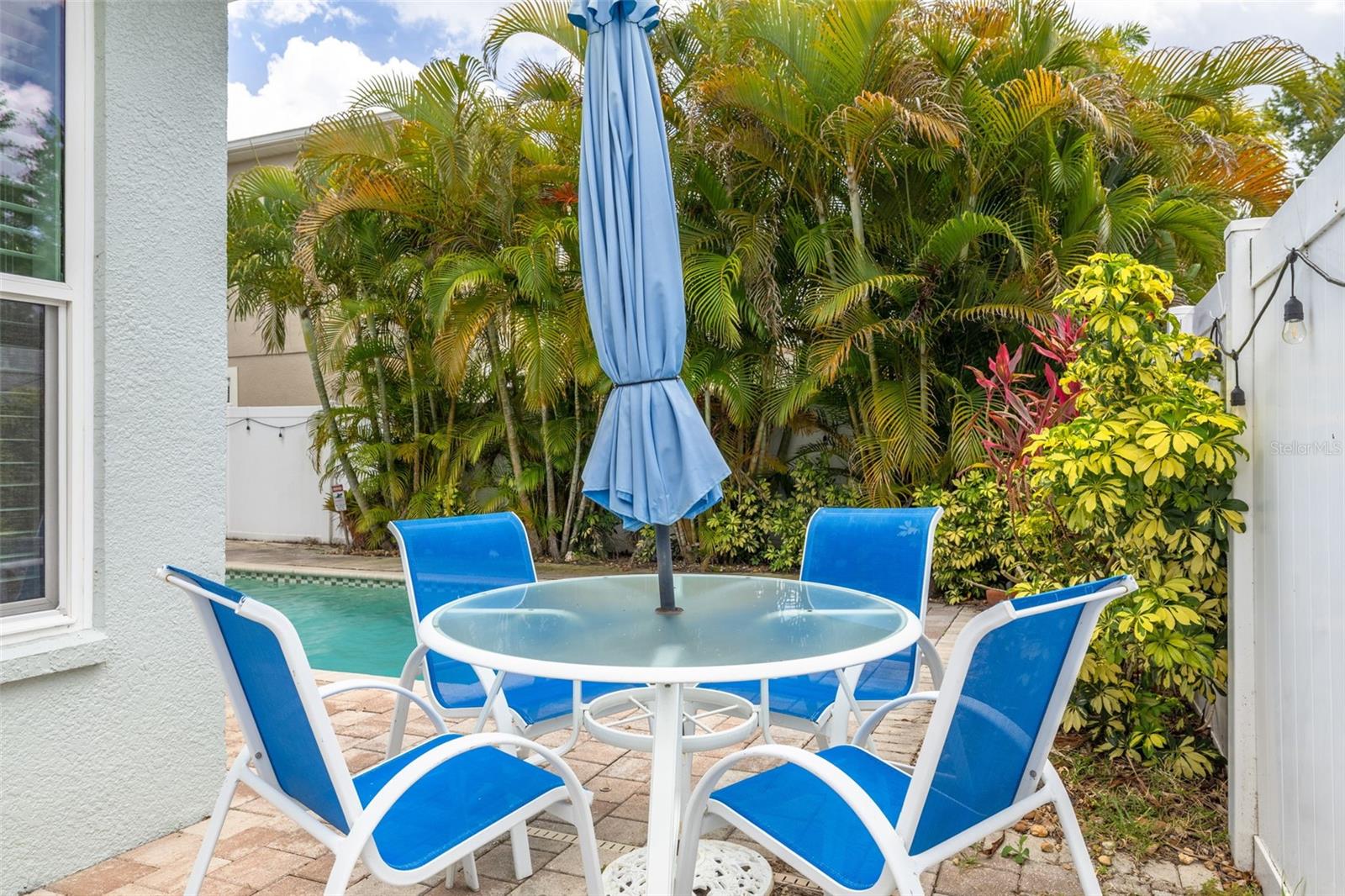 Outdoor dining area