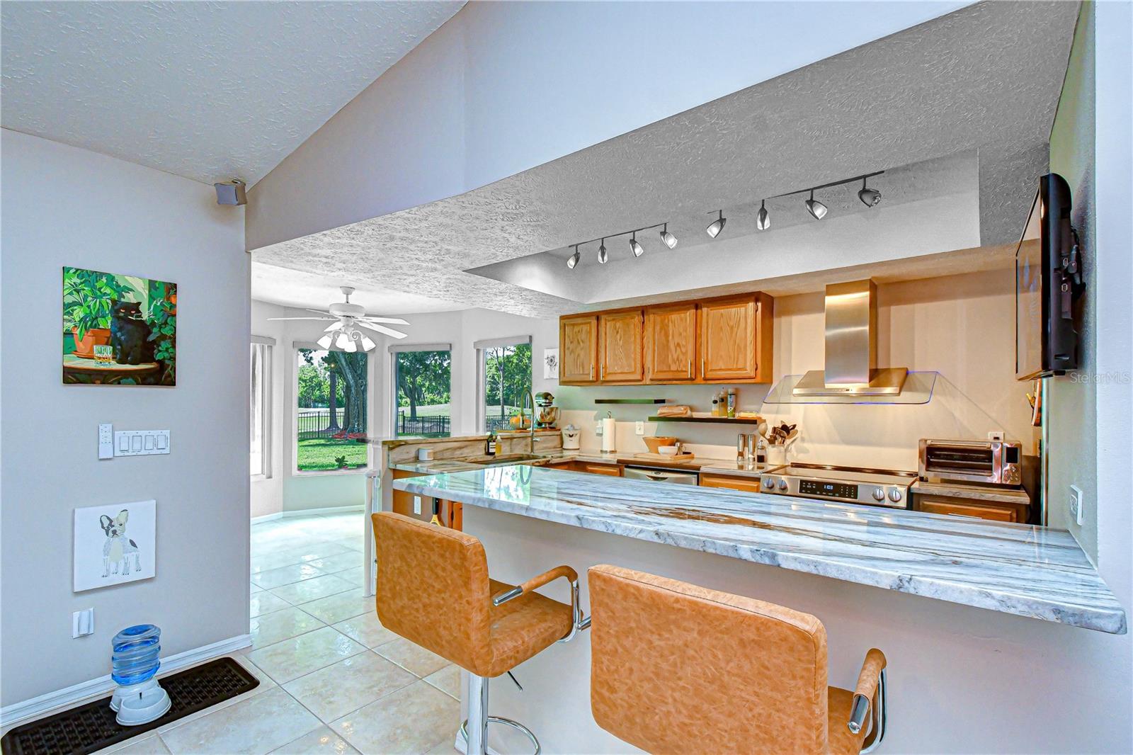 Updated kitchen designed for functionality and entertaining