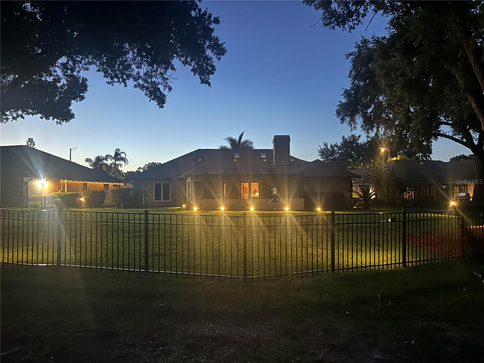 Fenced yard