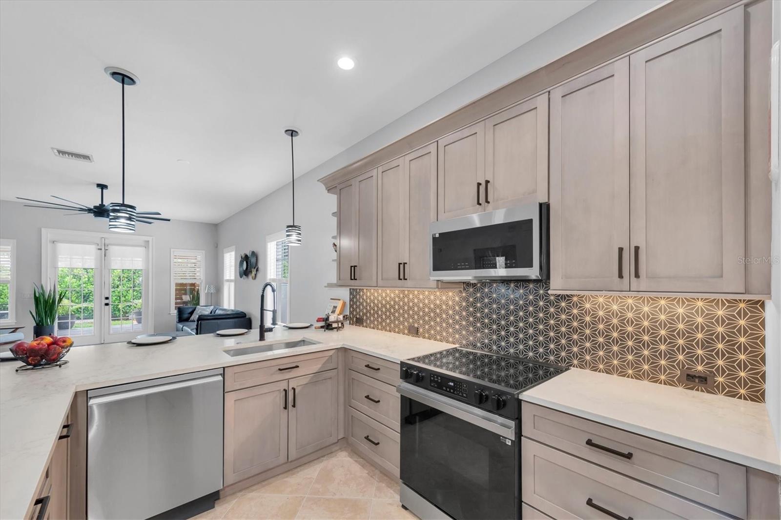 Soft touch cabinetry