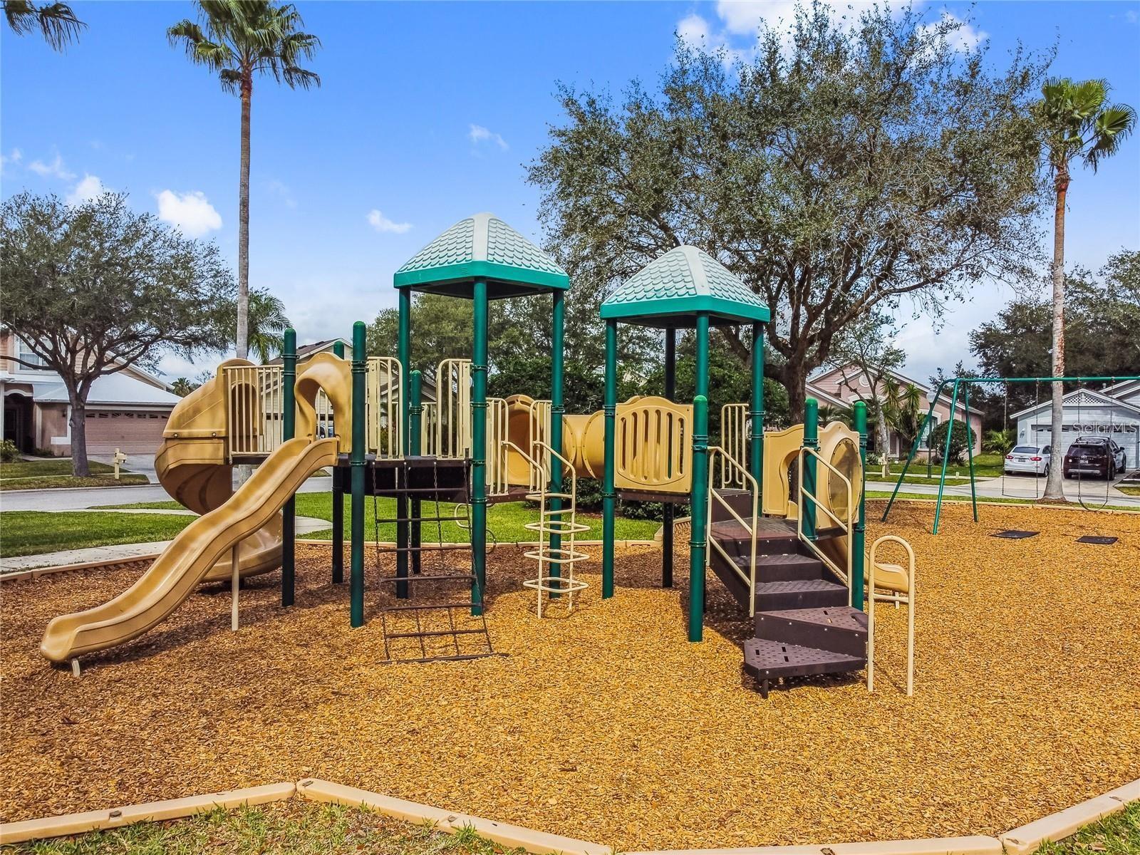 One of many community play areas