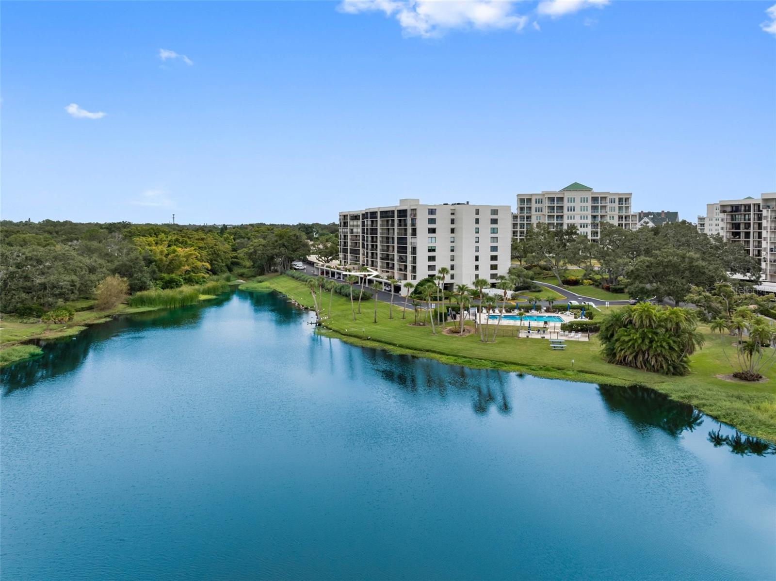 Unit 108 overlooks Harold's Lake