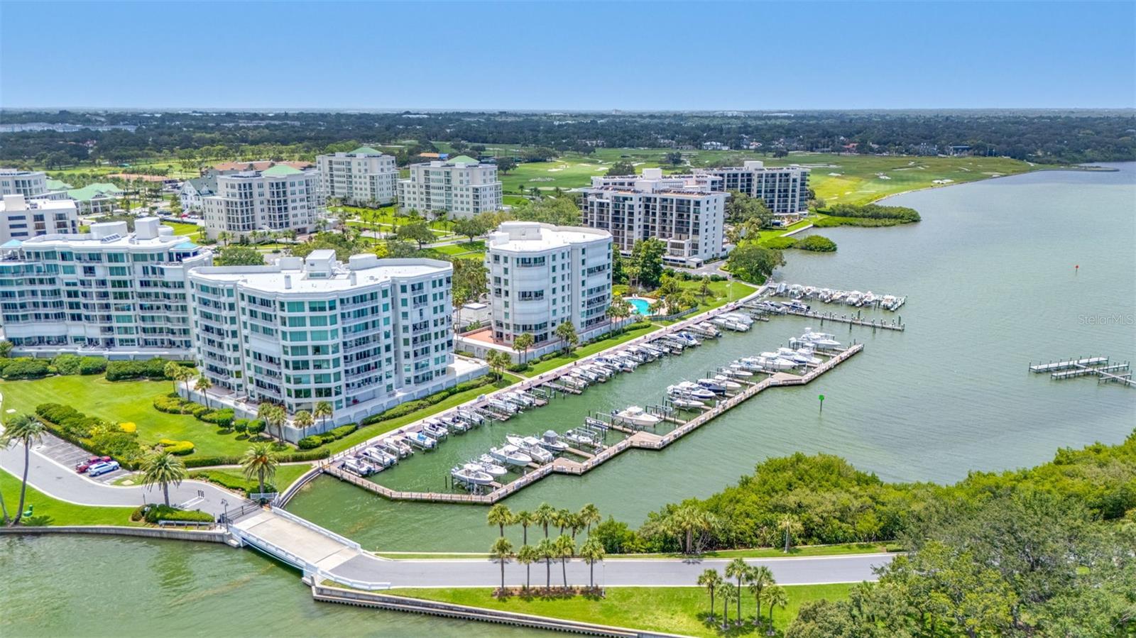 Marina with boat slip subject to availability
