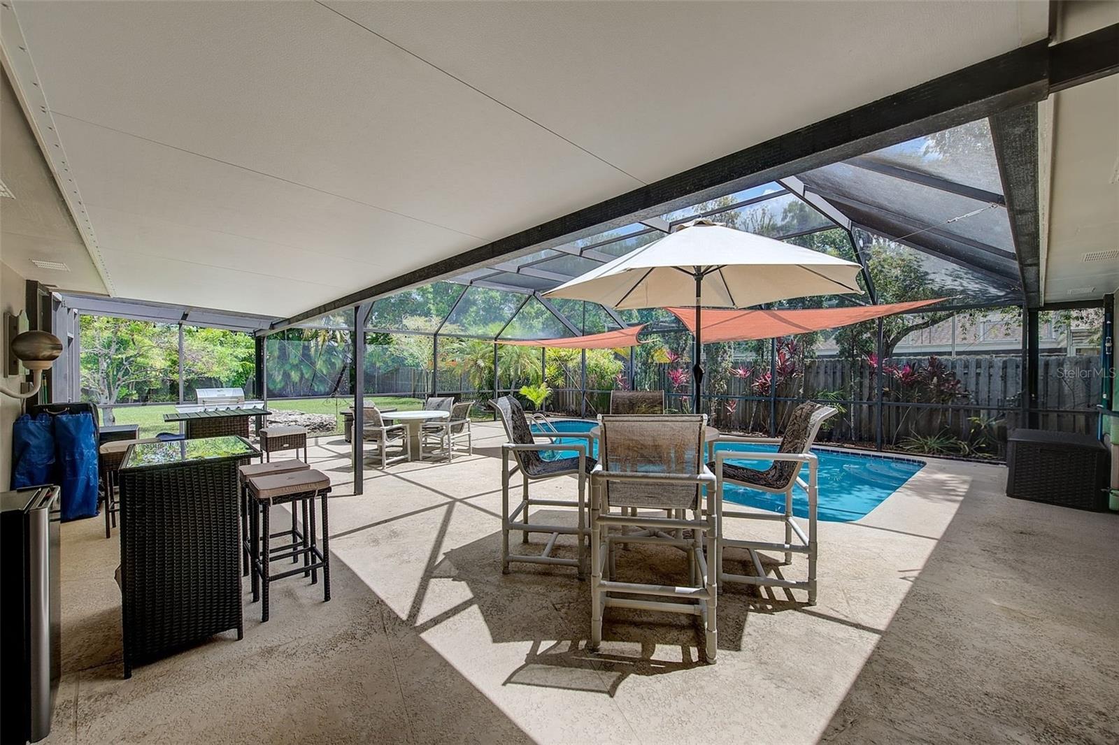 Screened-in Patio & Pool