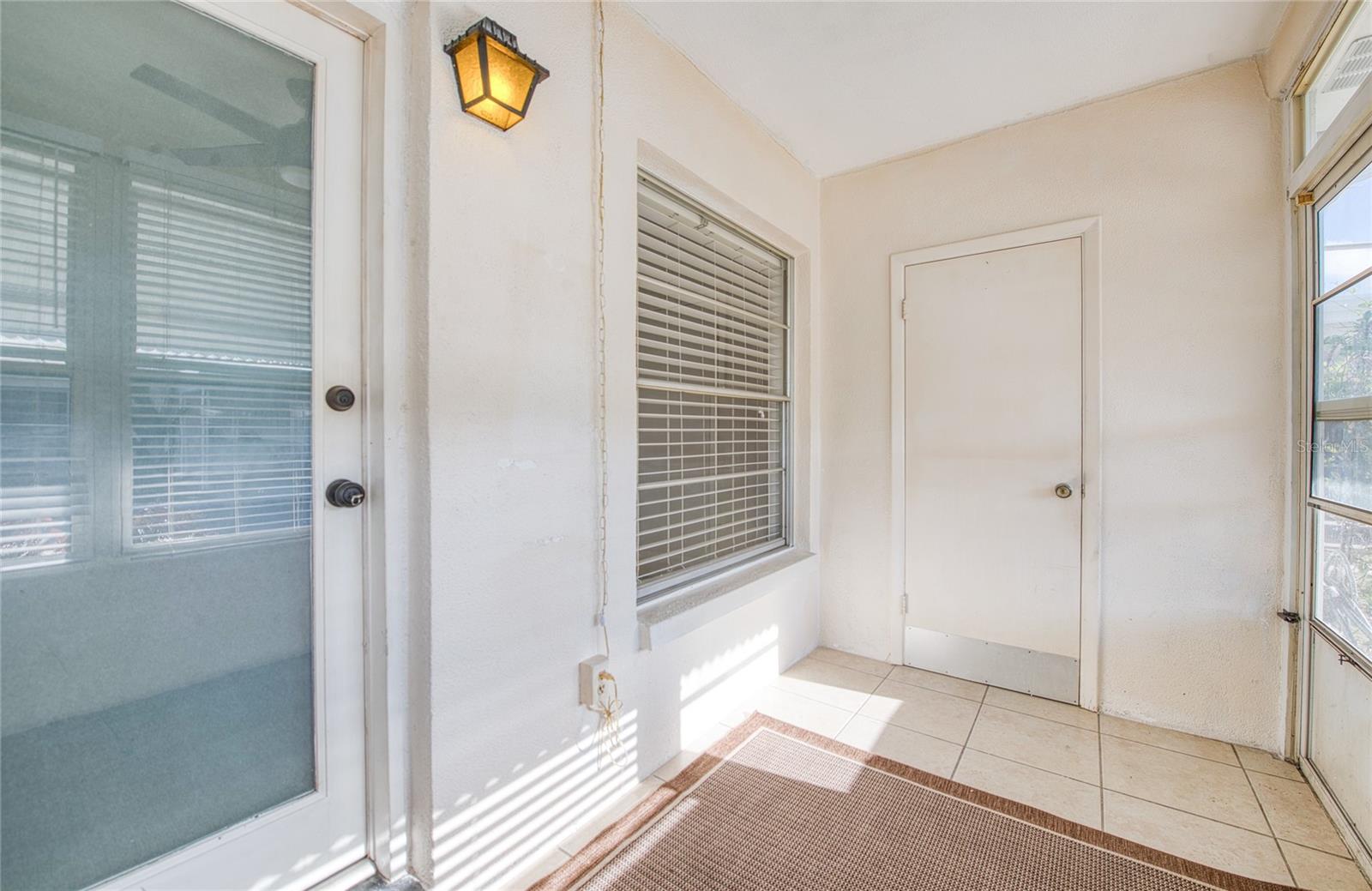 Storage Closet on porch
