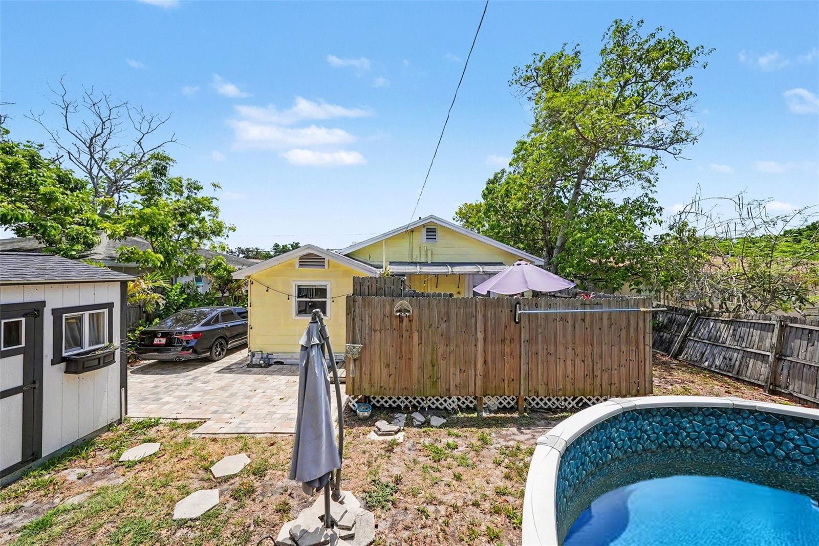 Pool Water has been virtually staged