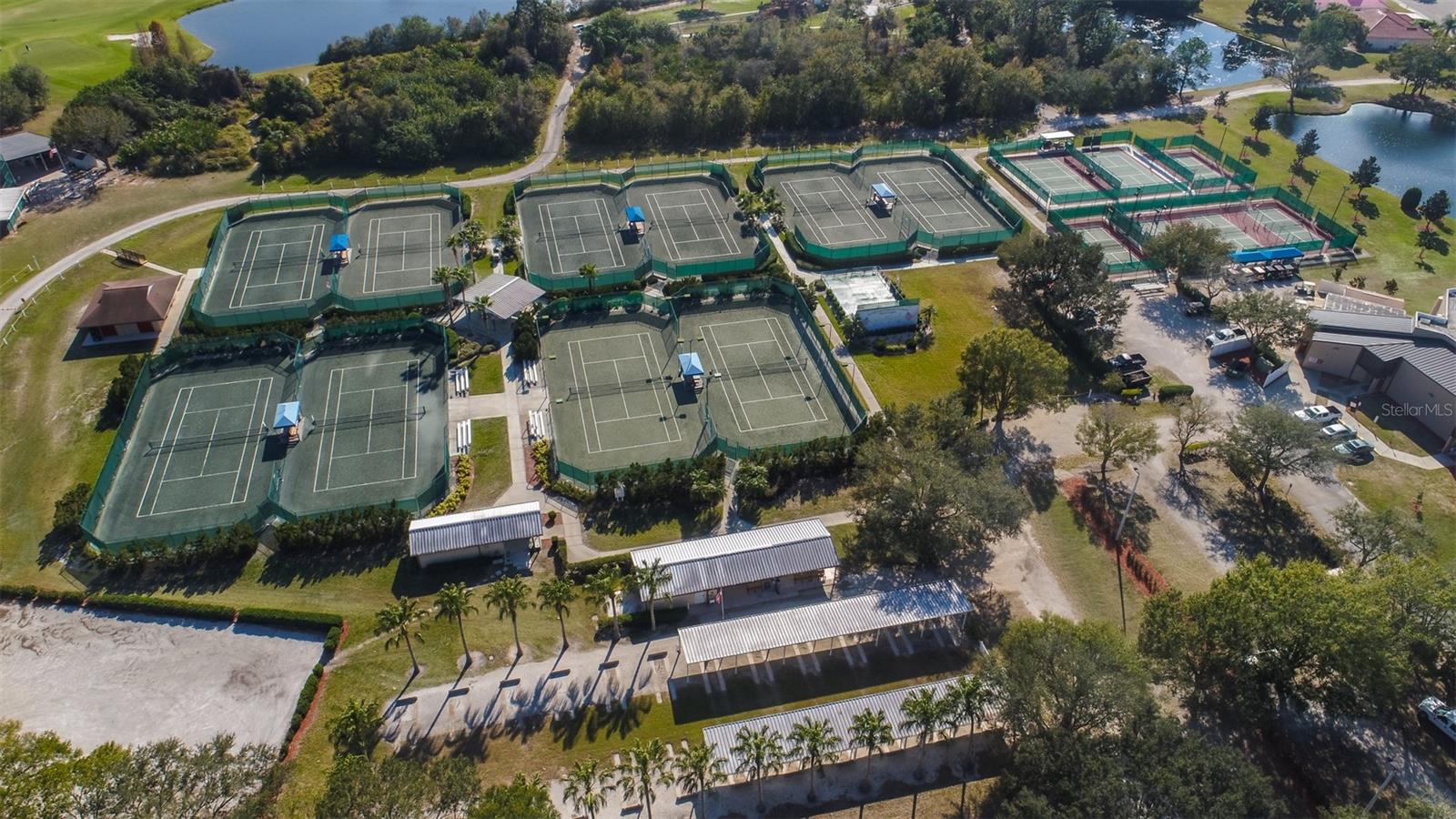 Aerial SCC Amenities South Campus Pickle Ball & Tennis Courts