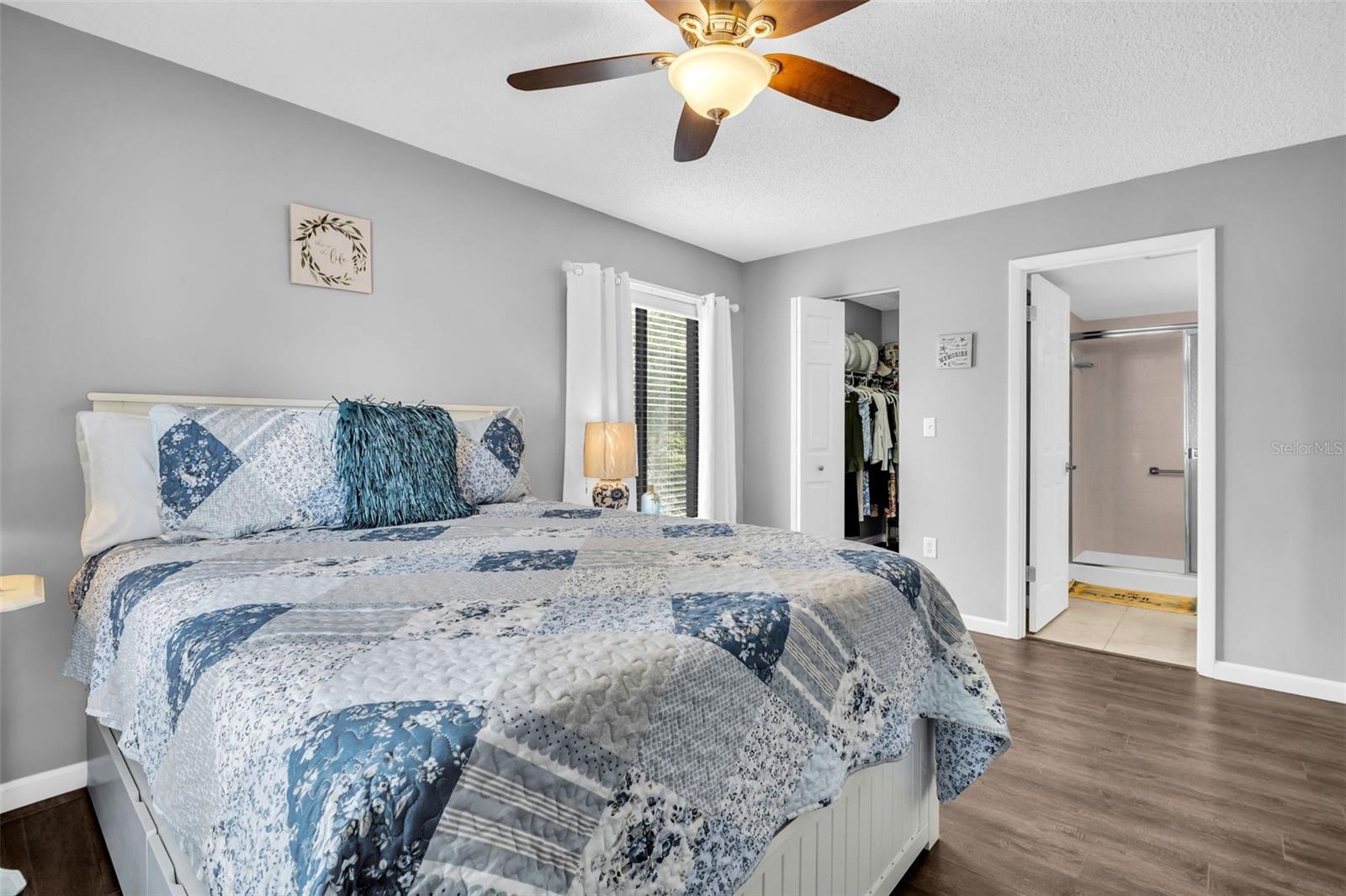 Abundant natural light floods the space~