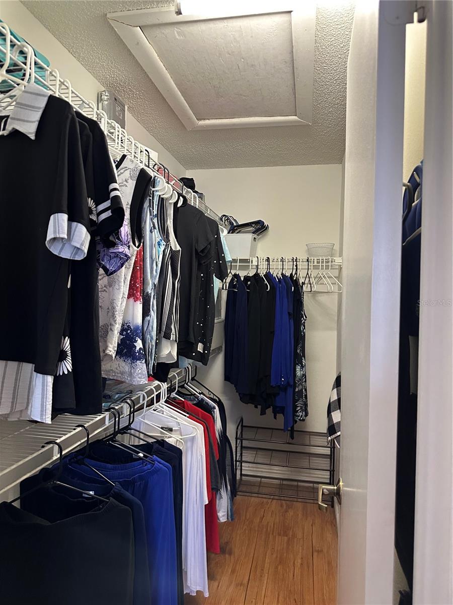 Master walk in closet
