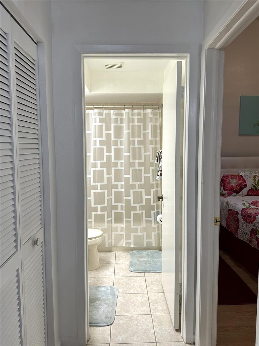 Linen closet off second Bath