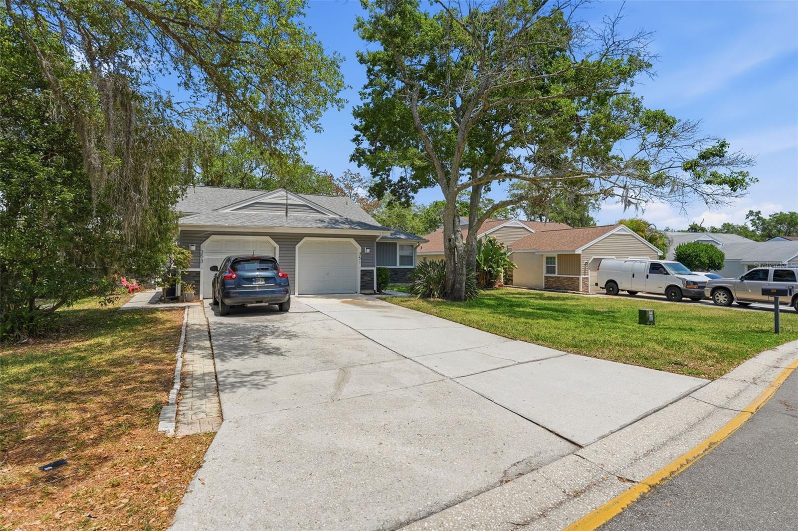 Front walk and entry.