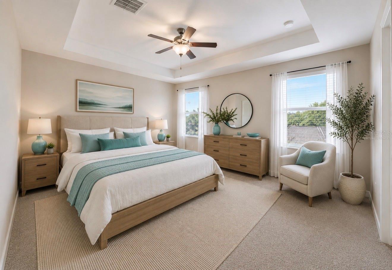 PRIMARY SUITE ~ virtually staged
