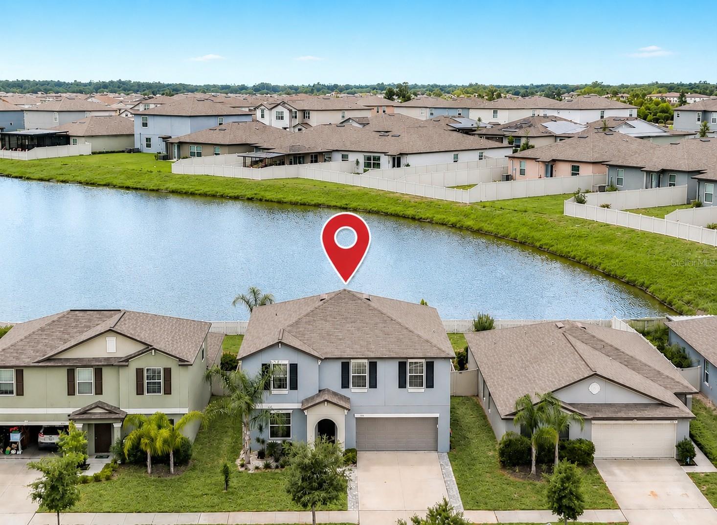 Beautiful 2023-built 4-bedroom, 2.5-bath home with a flex room, bonus loft, heated saltwater pool and spa, and serene pond views