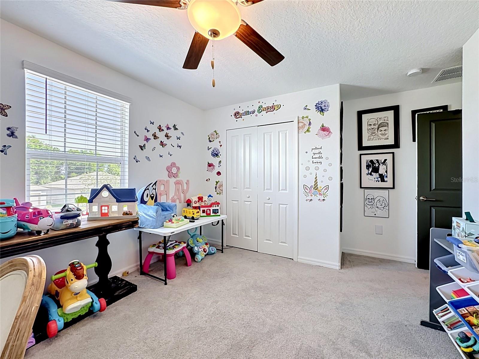 Bedroom 3 with built-in closet