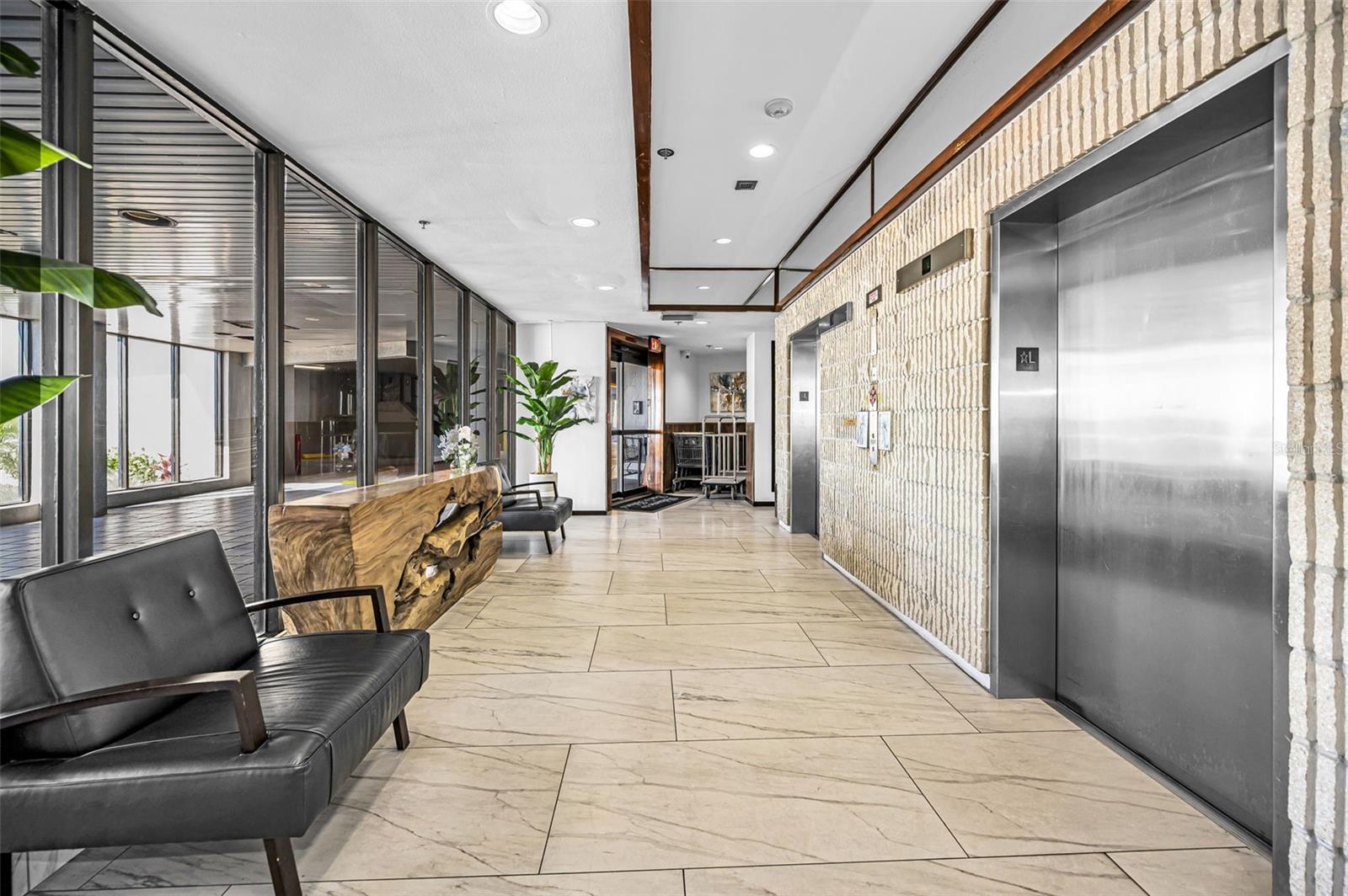 Two Elevators in the building