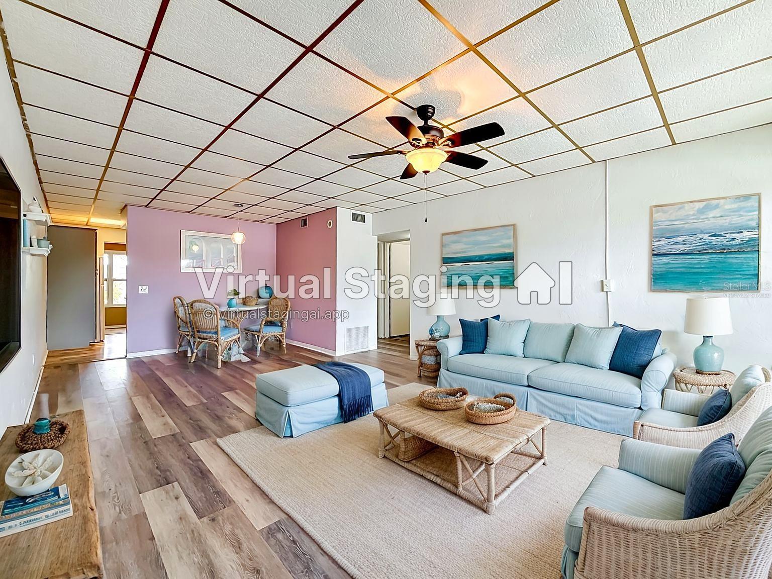 Living Room Virtually Staged