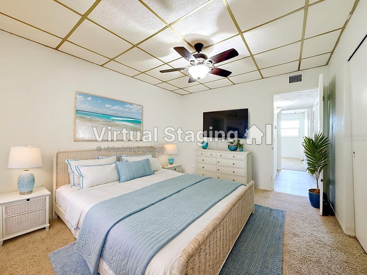 Primary Bedroom Virtually Staged