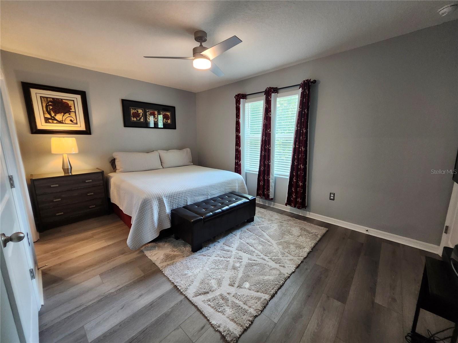 Spacious primary suite