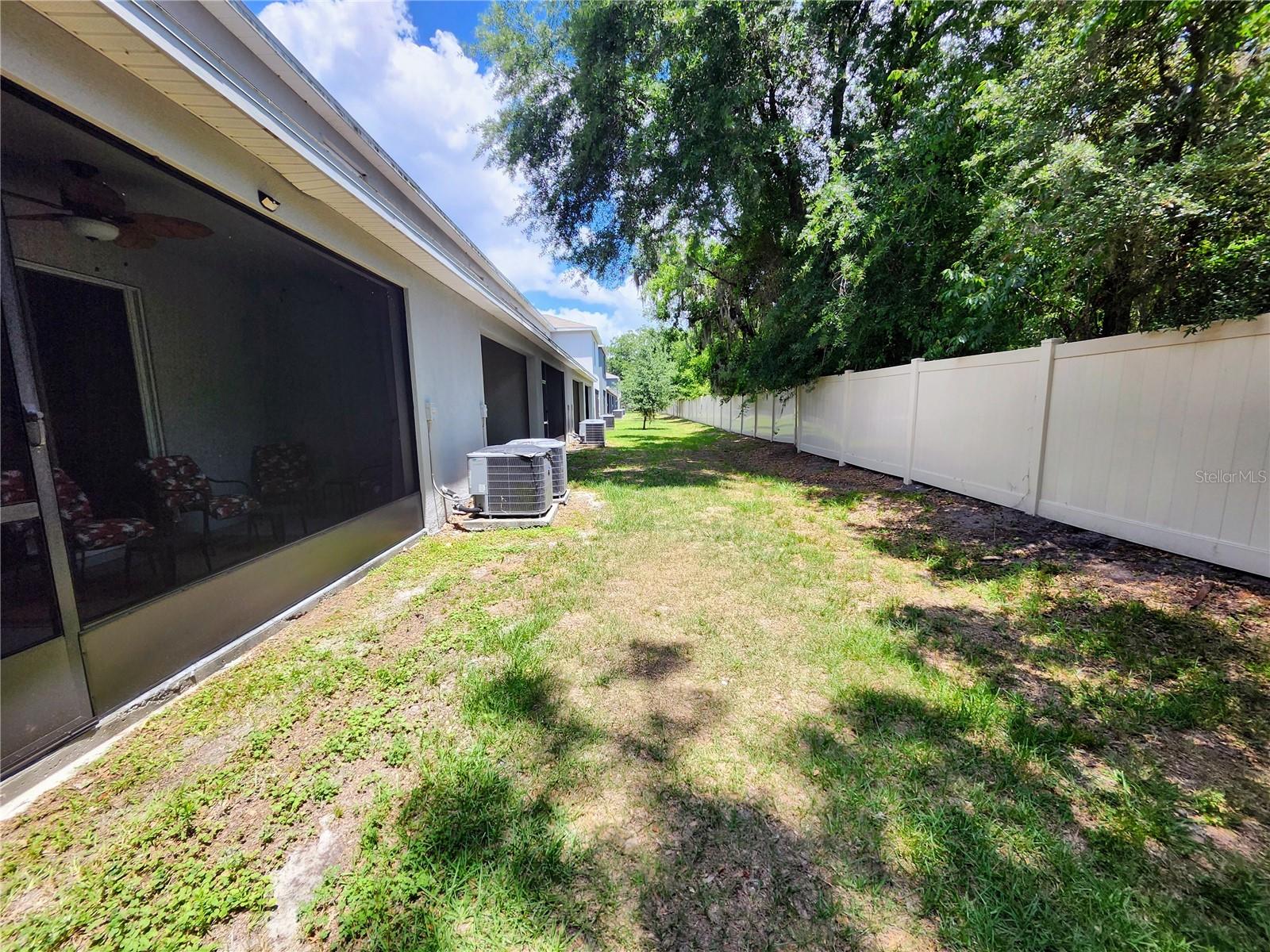 Private back yard