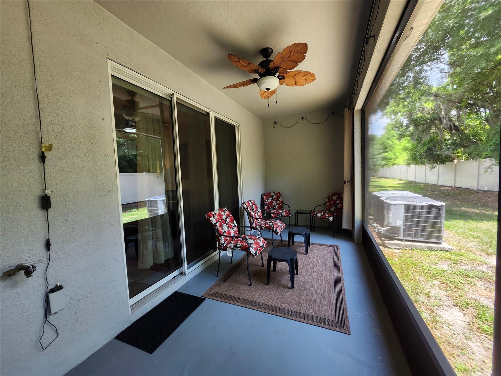 Screened patio