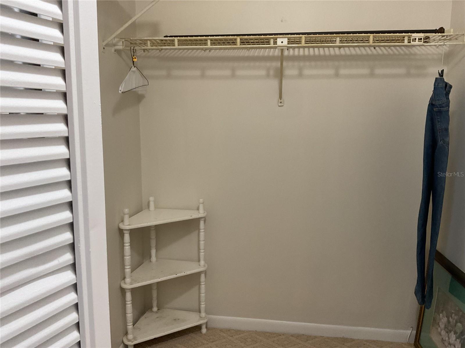walk-in closet in primary