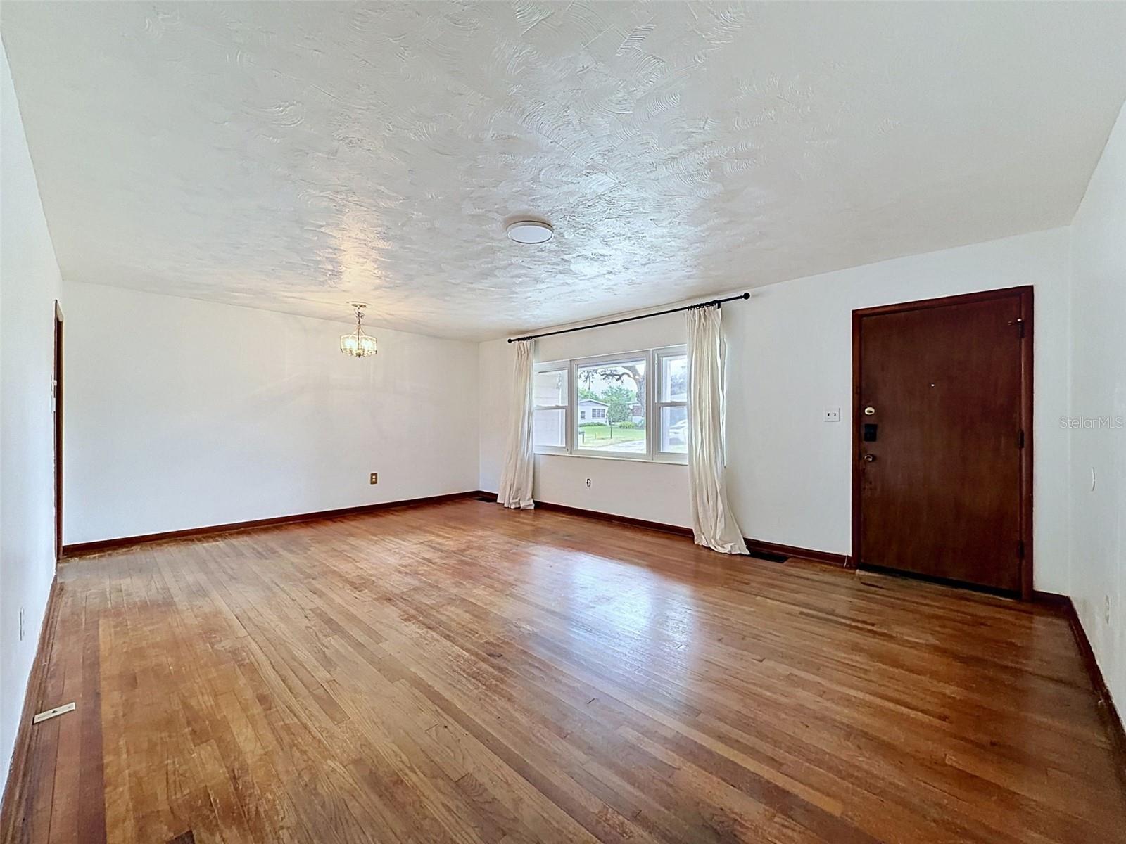 Living room and front door