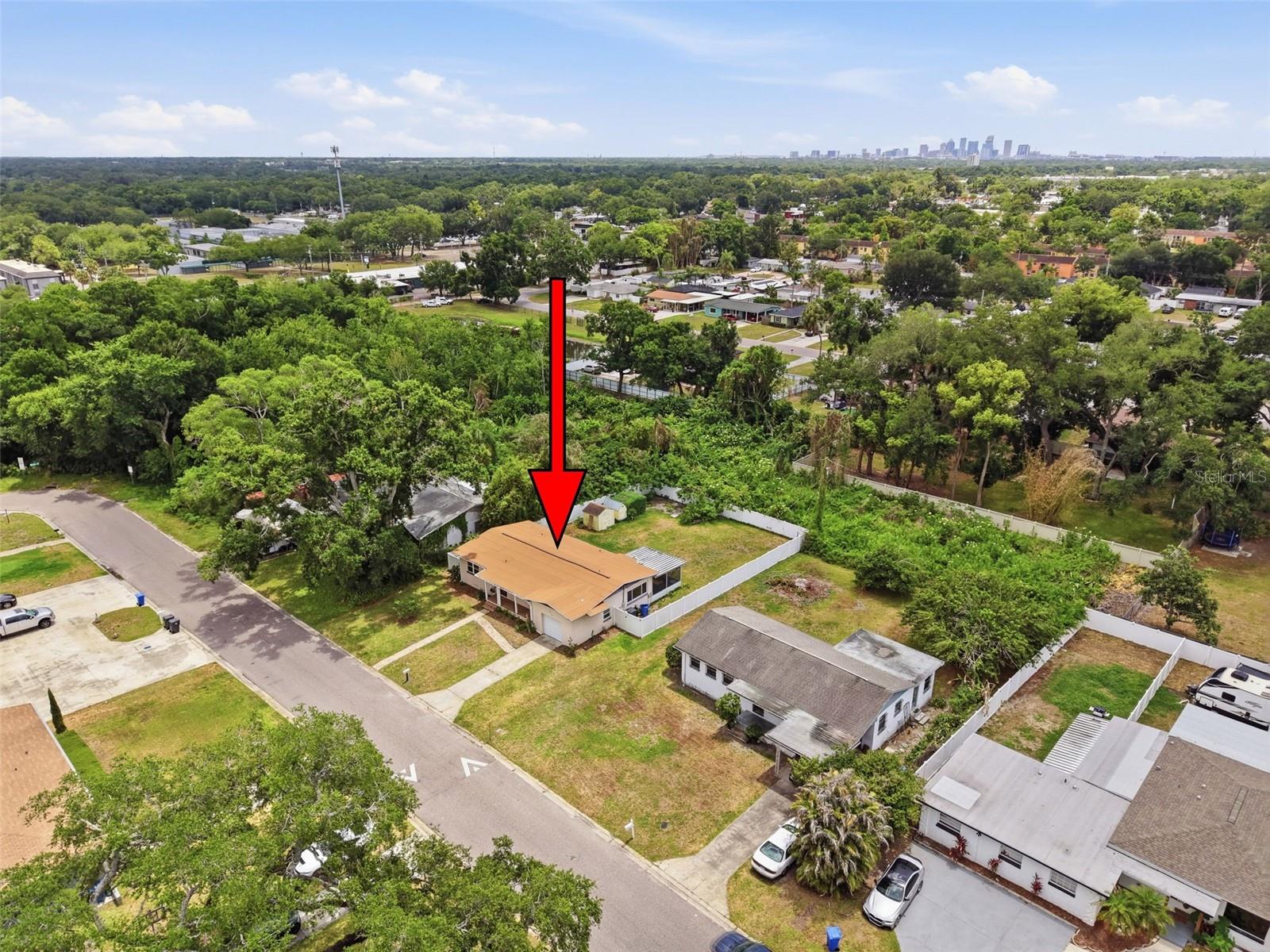 Aerial  location of the property