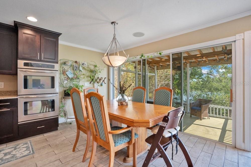 Screened in porch is another fav space in this home