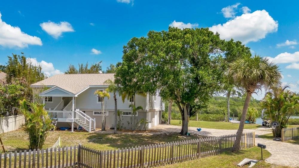 Large front yard