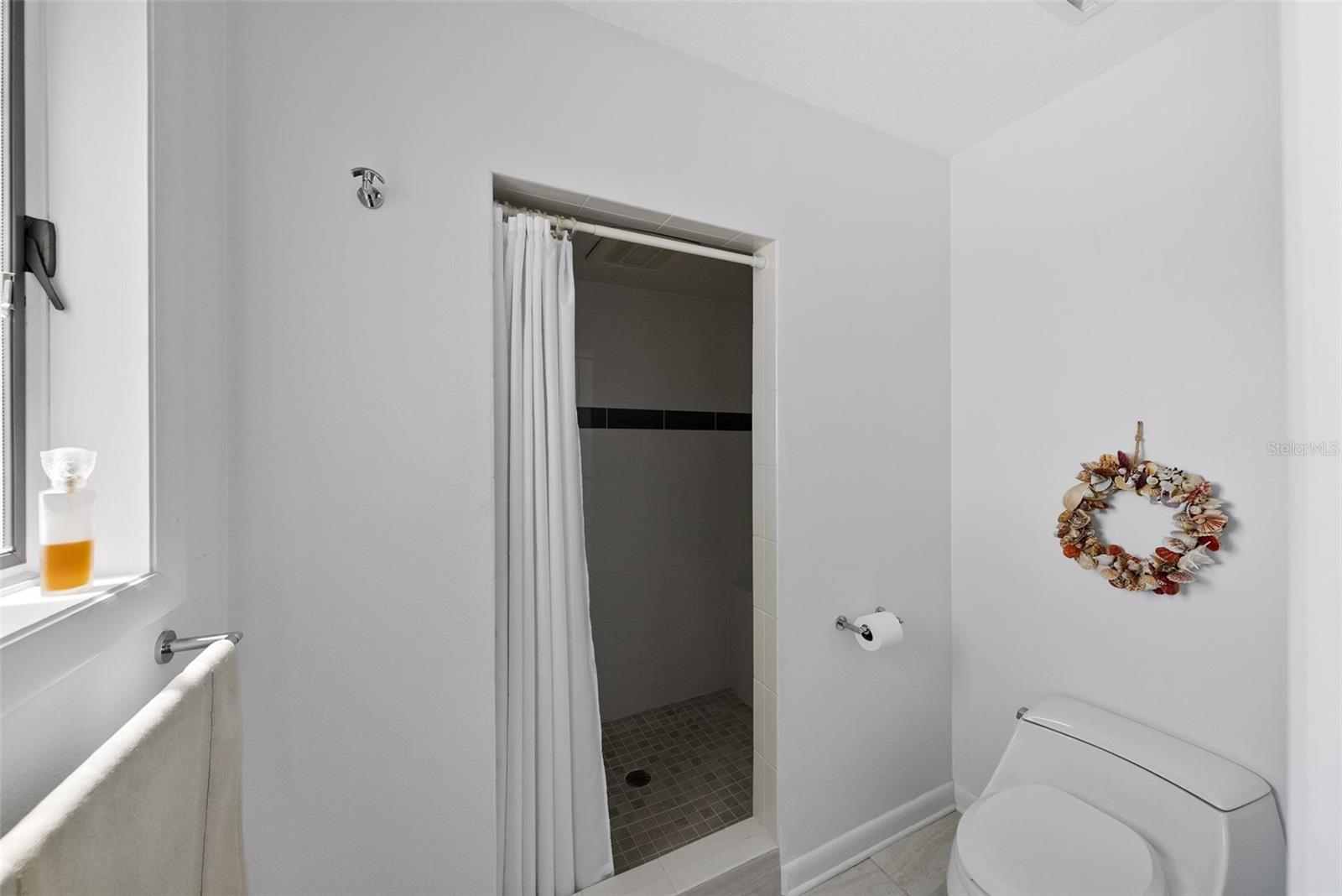 Water Closet and Walk in Shower