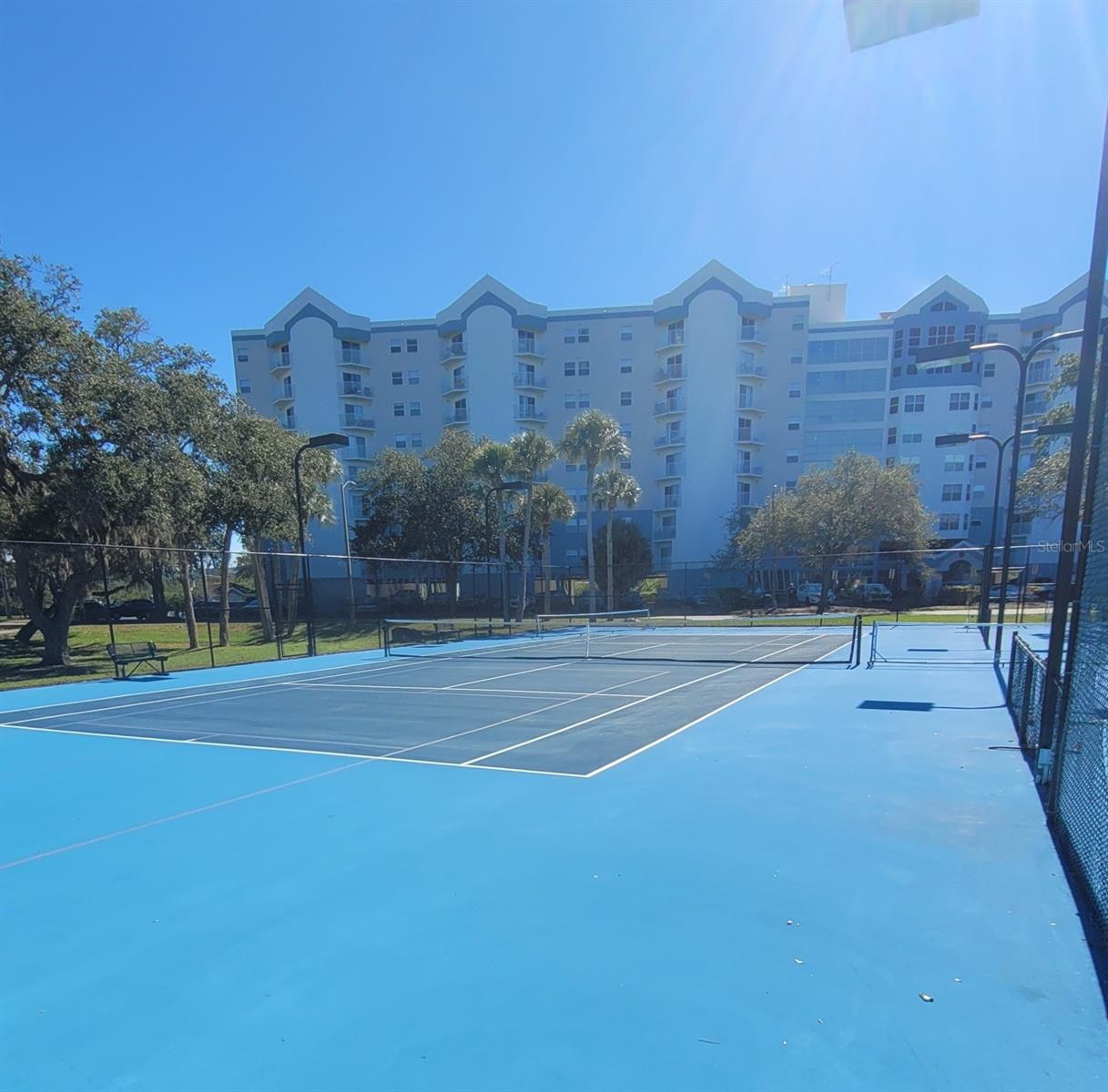pickle ball or tennis court