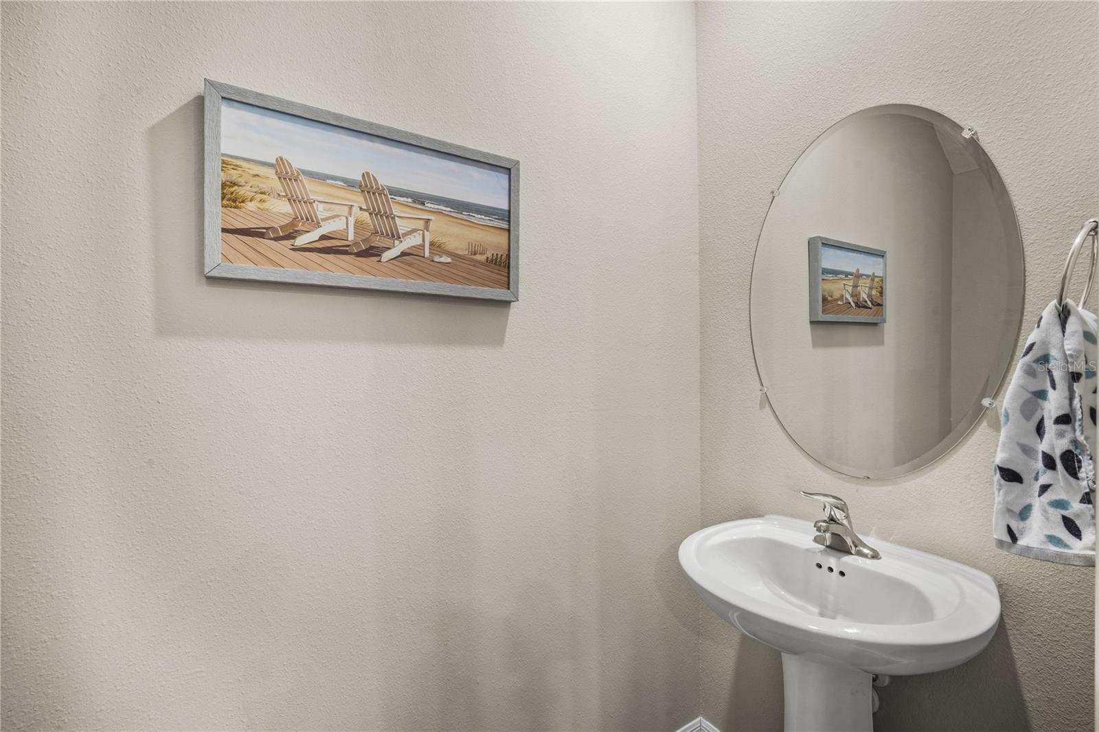 powder room downstairs for guests