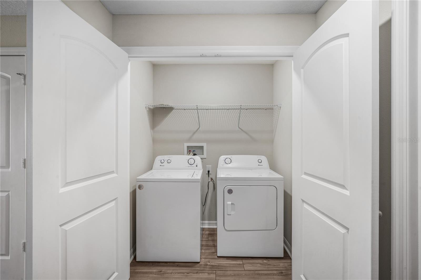 upstairs laundry closet