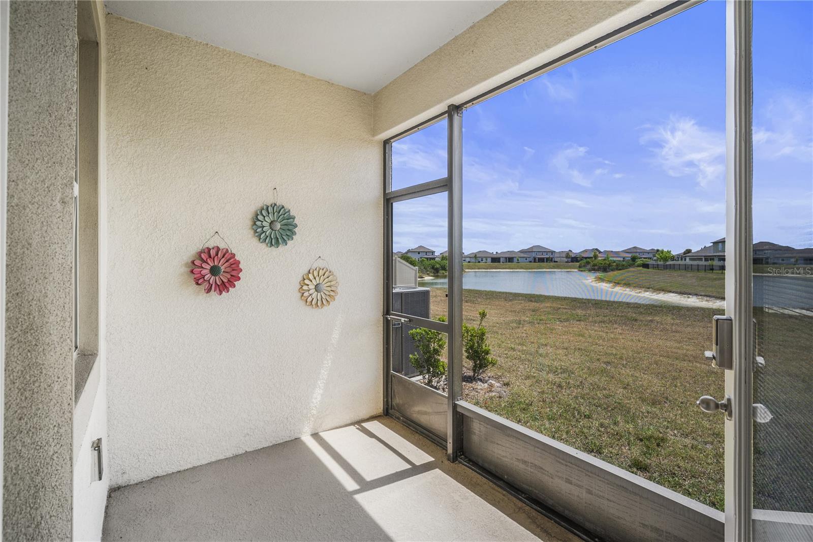 Screened lanai with pond views!