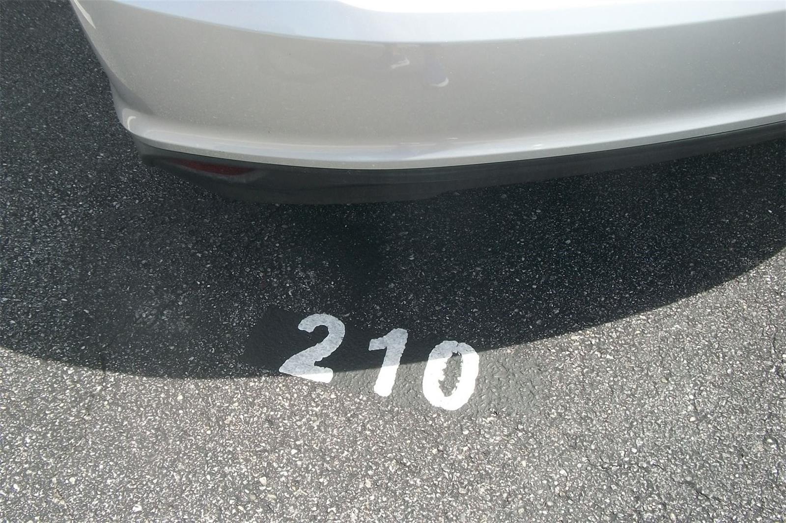 Parking space #210