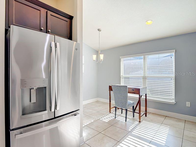 Kitchen looking into breakfast nook