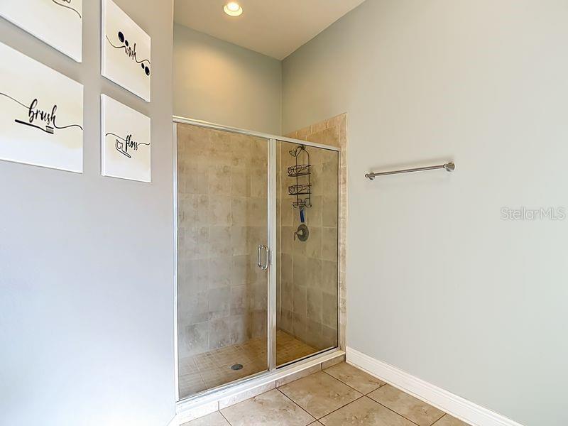 Primary bathroom shower