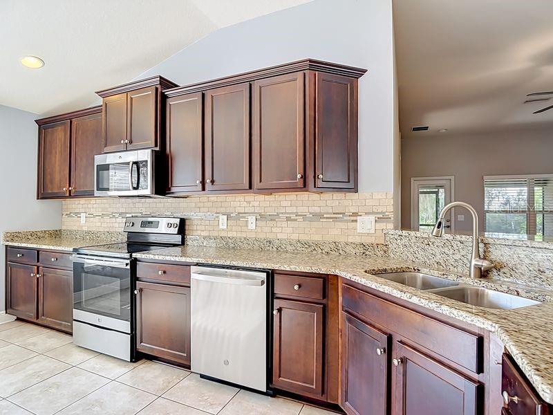 You can see your guest, as you are entertaining from the kitchen