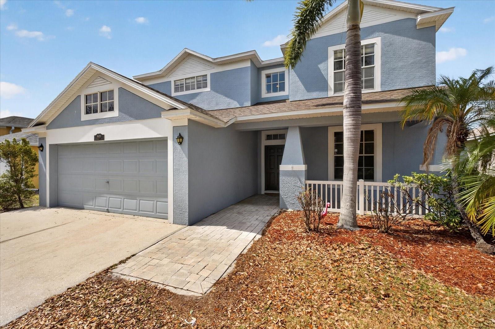 2 Car Garage with large Driveway for more Parking