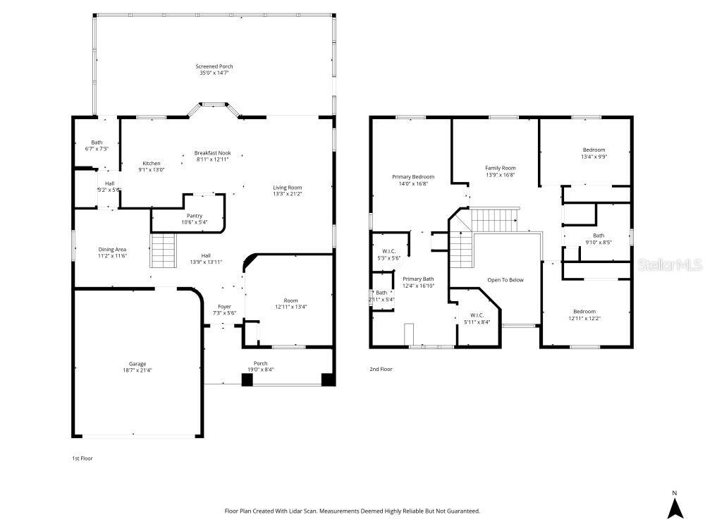 Floor Plan. Up and Downstairs