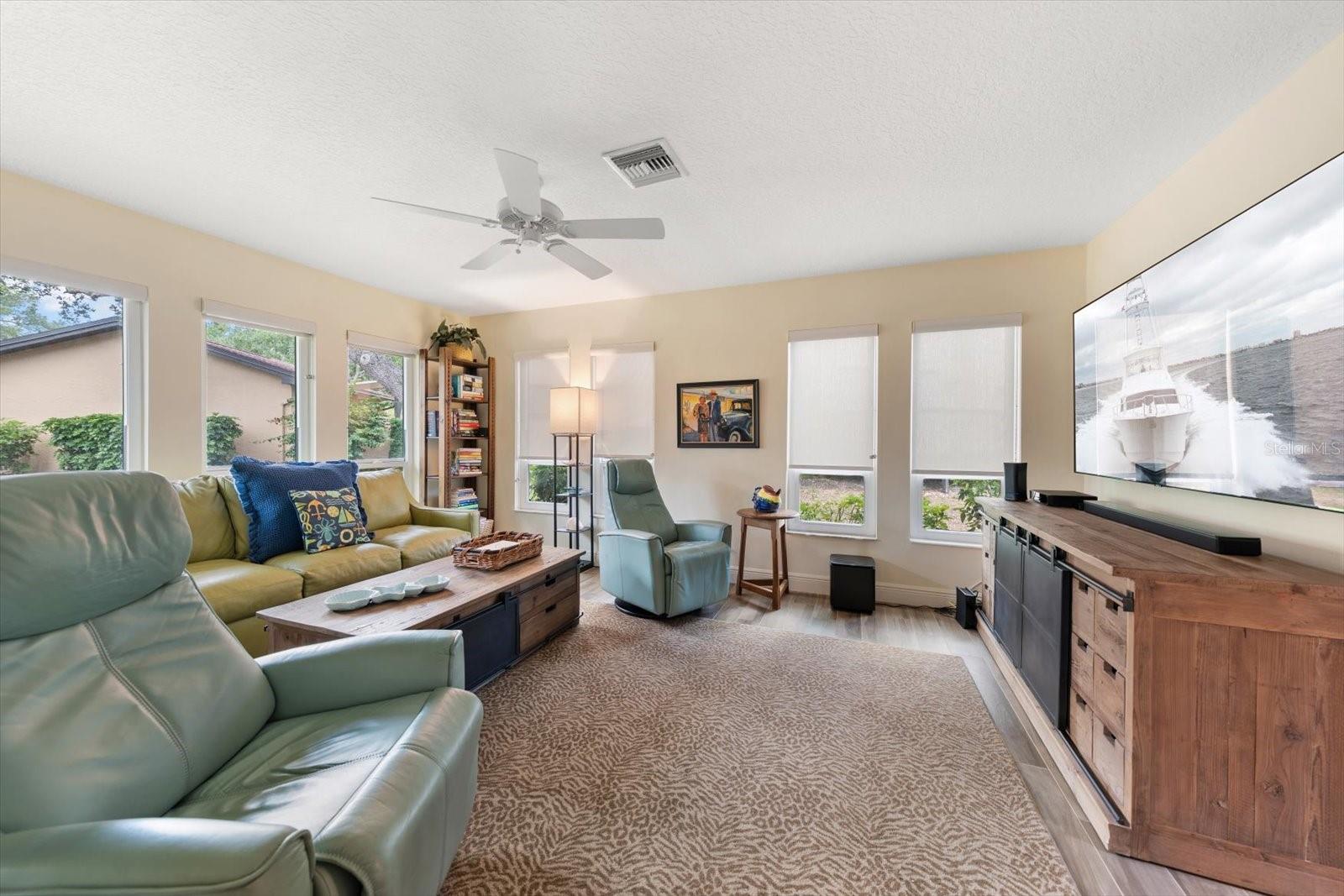 Family room offers spacious areas to relax and unwind!