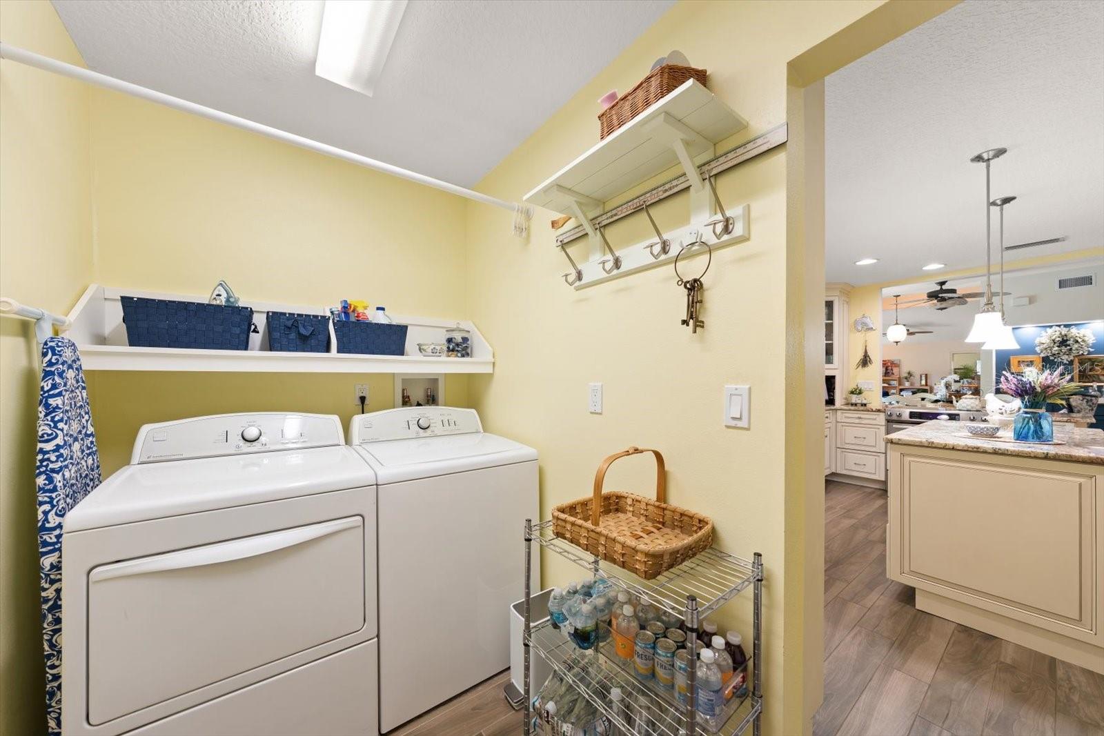 Interior laundry room
