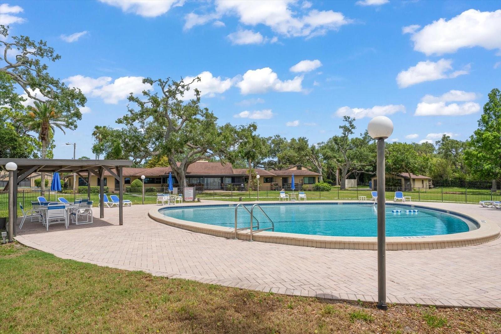 Sunny intracoastal side pool with surrounding deck to enjoy ALL year.