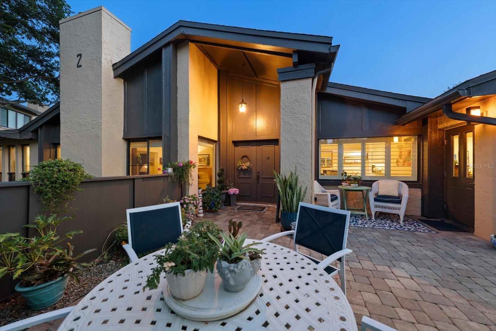 Dining alfresco or appreciating the breeze, the courtyard is a wonderful extension of daily living area.